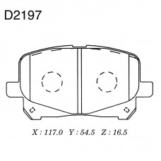 Дисковые тормозные колодки KASHIYAMA
					
D2197