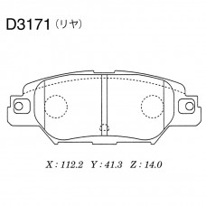 Дисковые тормозные колодки KASHIYAMA
					
D3171