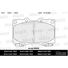 Колодки тормозные передние (без датчика) (Смесь Semi-Metallic) (TOYOTA LAND CRUISER 4.2D 9098/4.2D/4.7 98) (TRW GDB3197) E100216