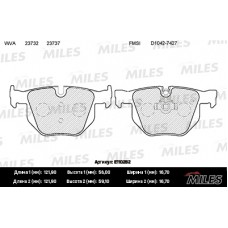 Колодки тормозные задние (без датчика) (Смесь Semi-Metallic) (BMW E90/E91/E60/E61/E70/E71) (TRW GDB1727) E110282